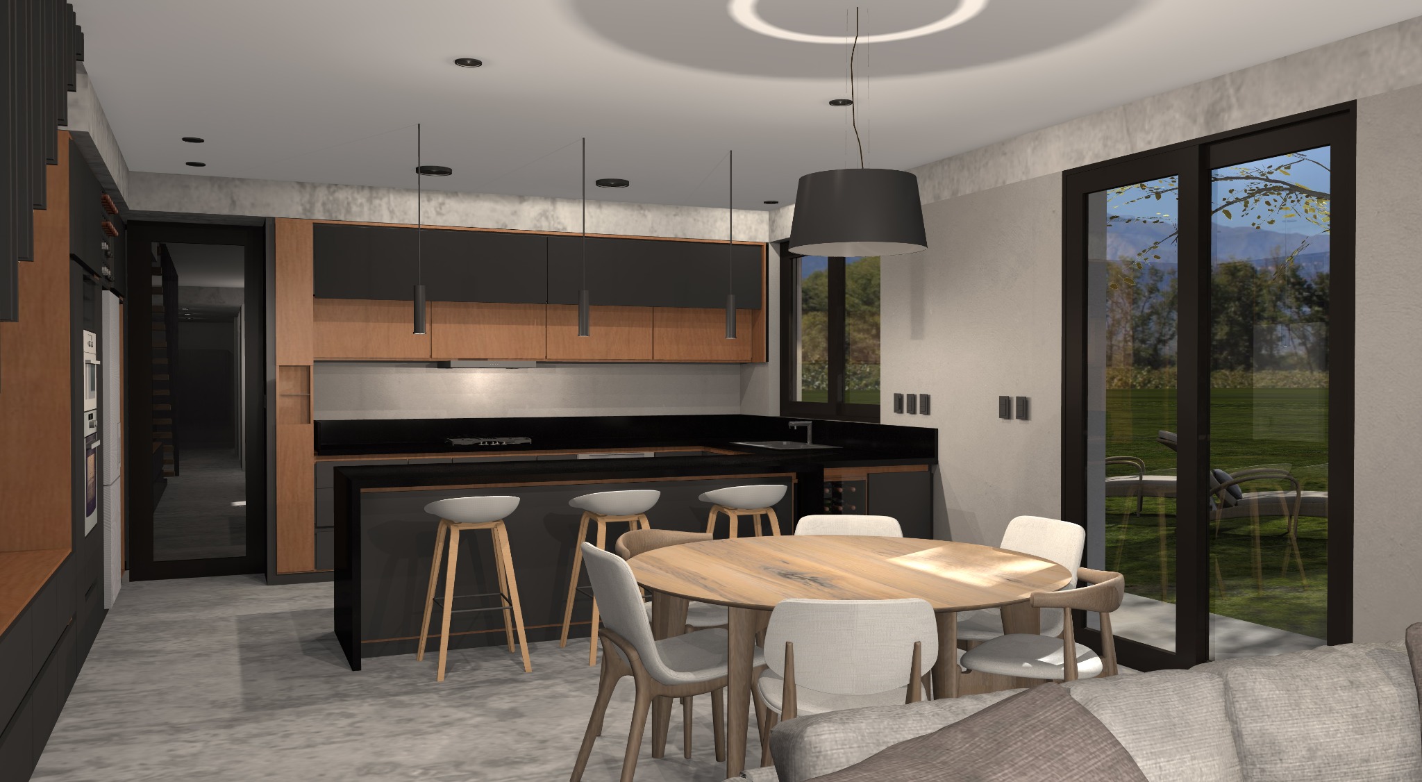 Comedor diario y estar